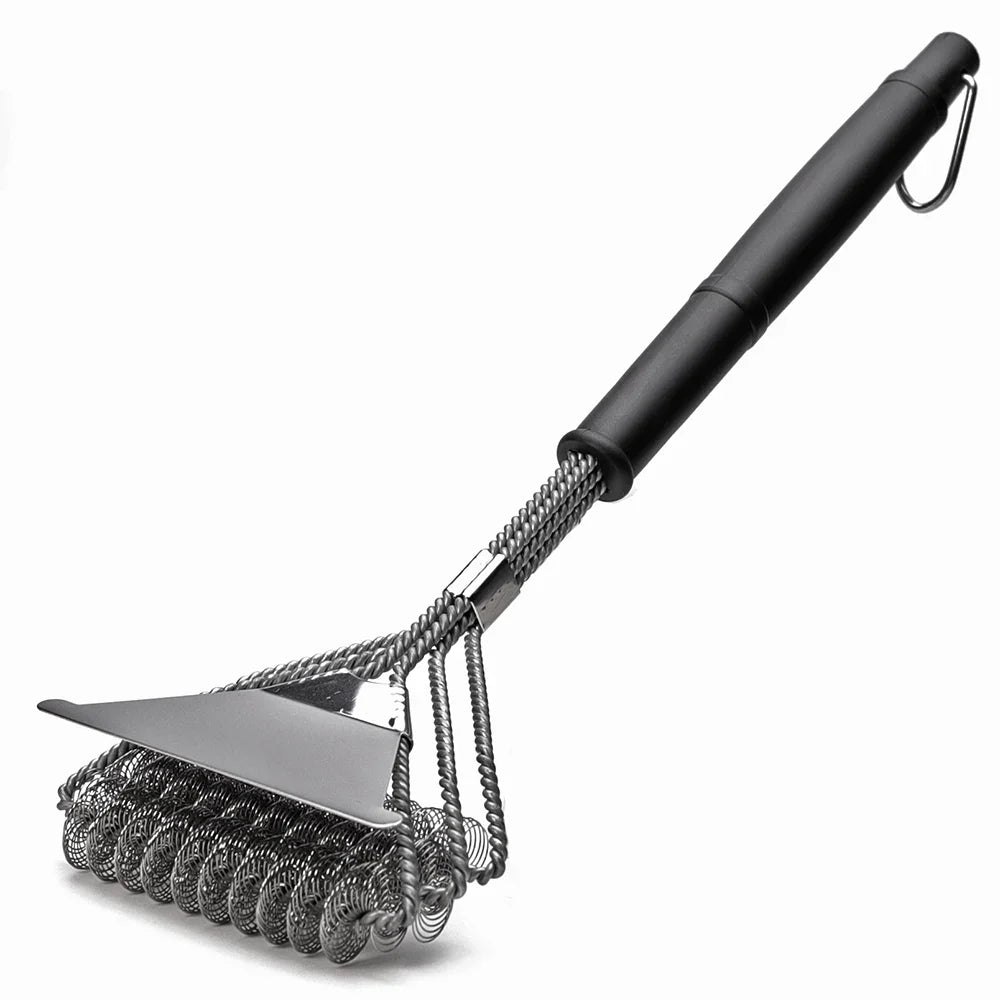 Rust Resistant Stainless Steel Bristle Free BBQ Grill Brush Cleaner
