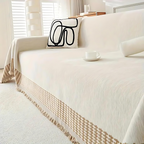 Rustic Cotton Tassel Sofa Cover
