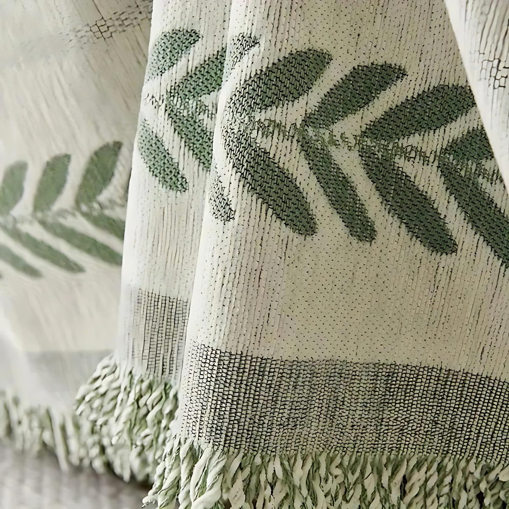 Rustic Cotton Tassel Sofa Cover