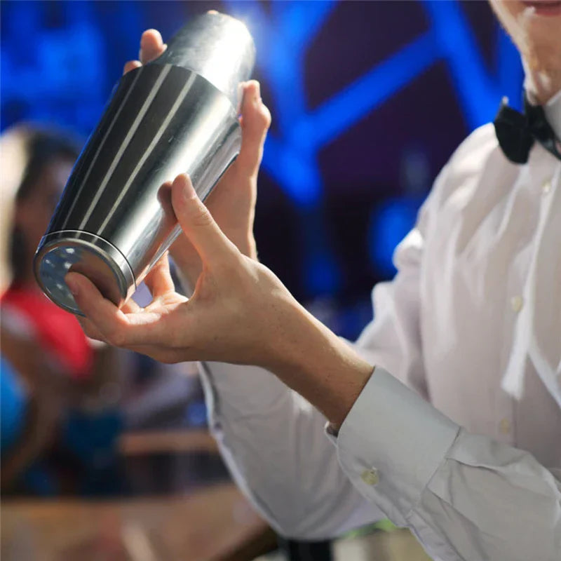 Stainless Steel Drink Shaker Set with Professional Accessories