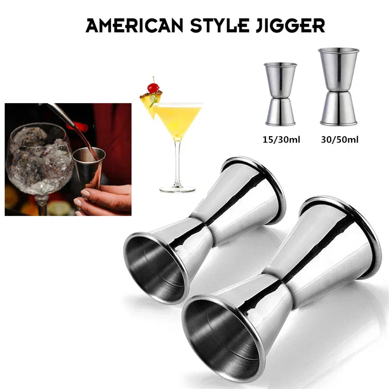 Stainless Steel Drink Shaker Set with Professional Accessories