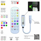 LED Light Strip, 30 m, 15 m, Music Synchronization, Bluetooth, 5050, RGB Ambient Light with Remote Control