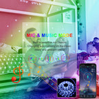 LED Light Strip, 30 m, 15 m, Music Synchronization, Bluetooth, 5050, RGB Ambient Light with Remote Control