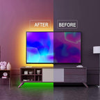 LED Light Strip, 30 m, 15 m, Music Synchronization, Bluetooth, 5050, RGB Ambient Light with Remote Control