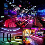 LED Light Strip, 30 m, 15 m, Music Synchronization, Bluetooth, 5050, RGB Ambient Light with Remote Control