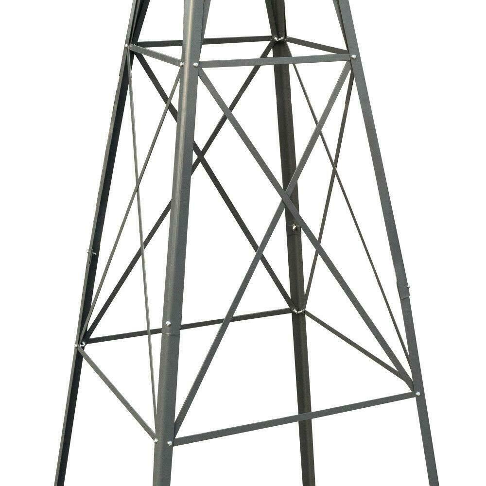 Windmill 8FT Metal Ornamental - Garden Decoration