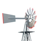 Windmill 8FT Metal Ornamental - Garden Decoration