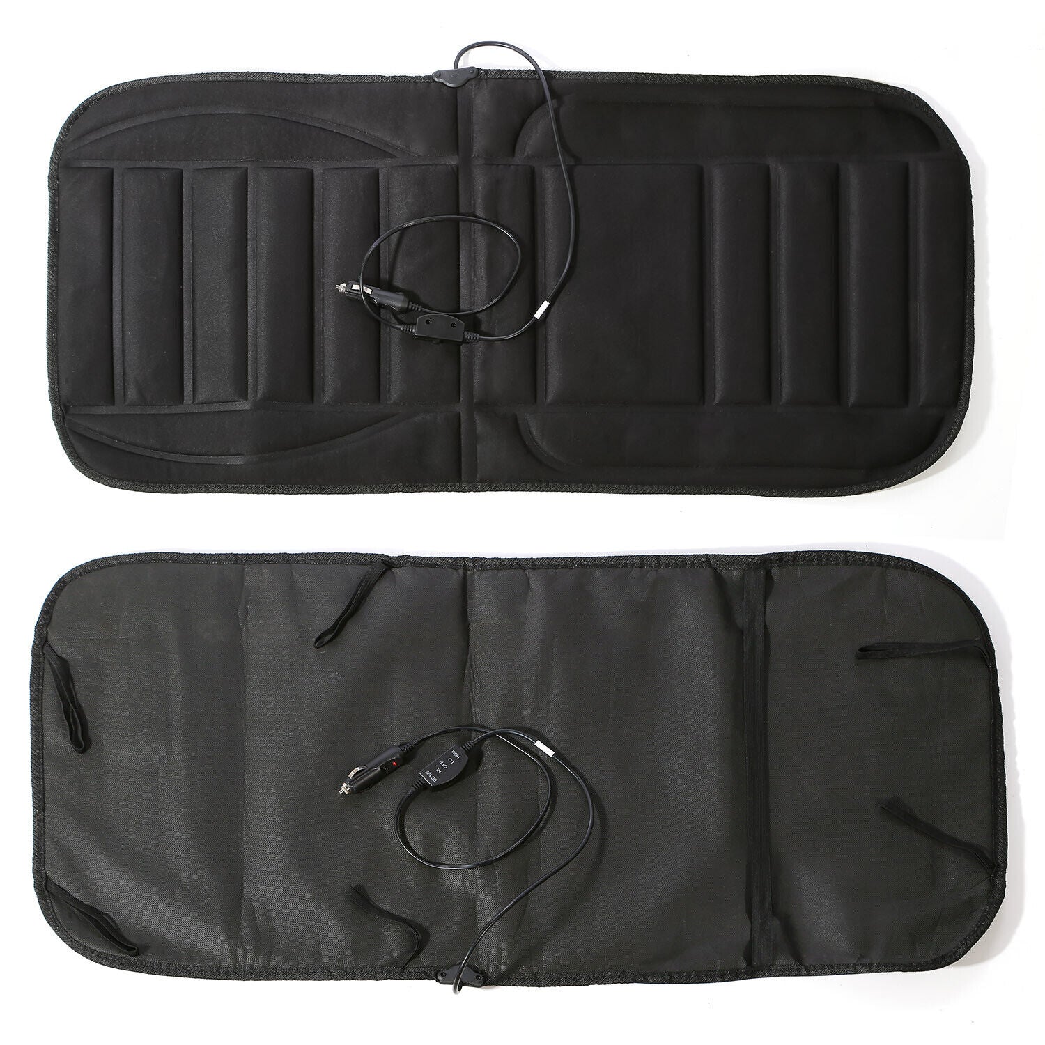 HeatRide Heated Car Seat Cushion – 12V Memory Foam Seat and Back Heating