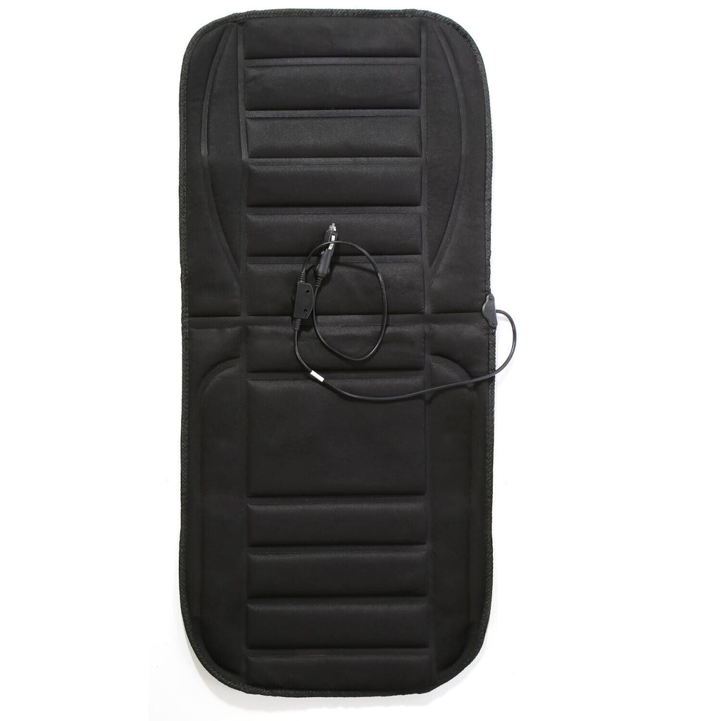 HeatRide Heated Car Seat Cushion – 12V Memory Foam Seat and Back Heating