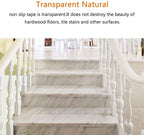 Clear Non-Slip Stair Tread Strips – Indoor Safety Grip Tape for Steps