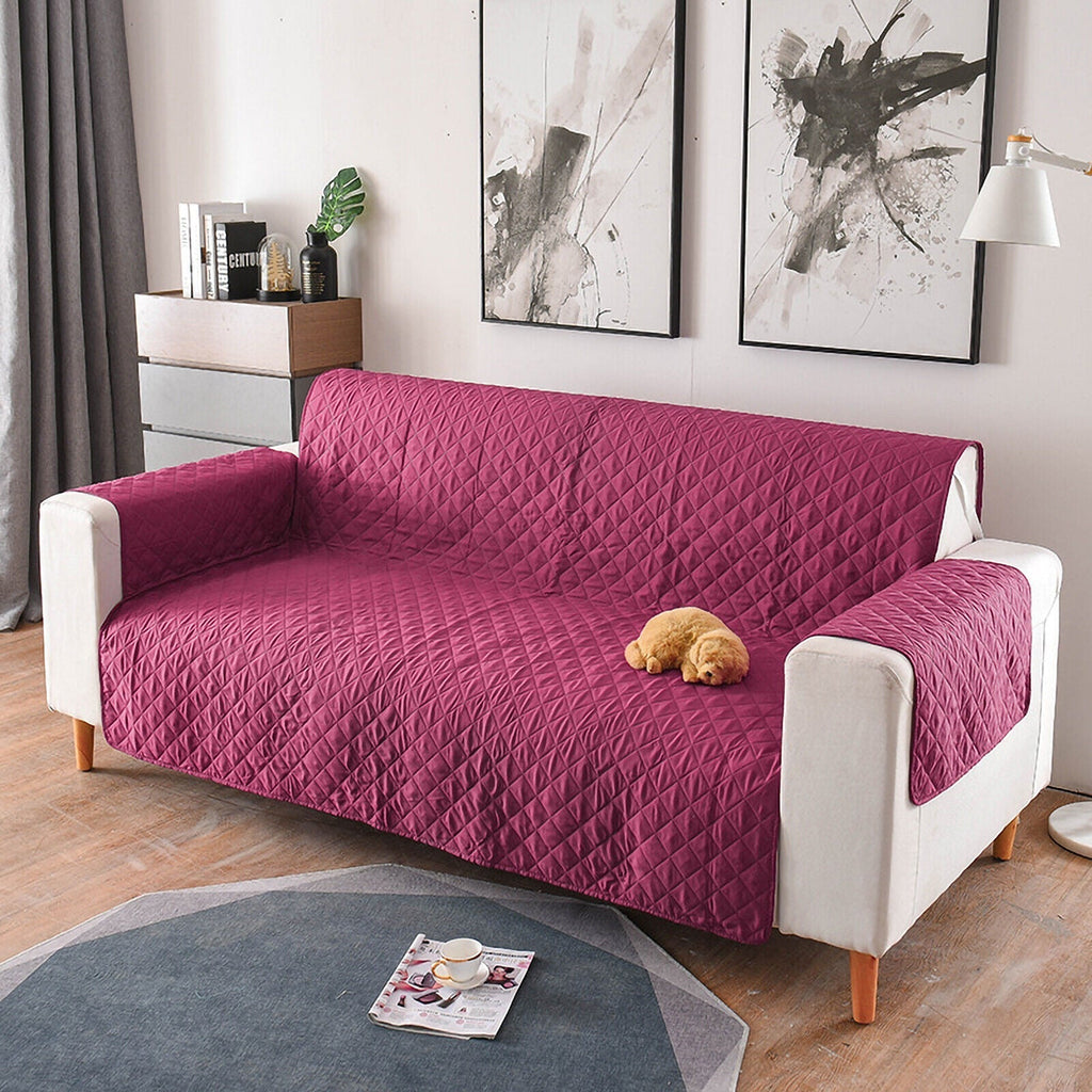 1/2/3 Seater Pet Sofa Protector Cover Quilted Couch Covers Lounge Slipcover