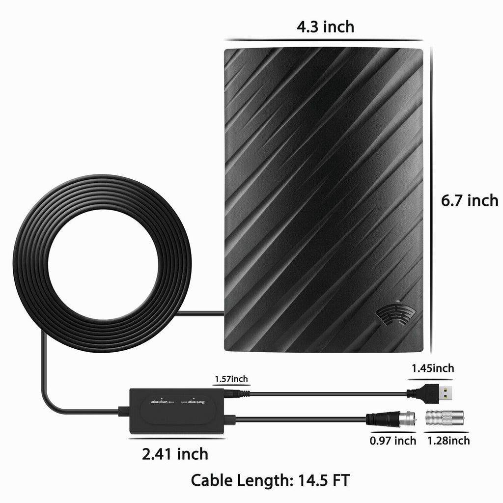 Range Indoor HDTV 4K Digital Antenna 600 Miles