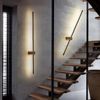 LED Outdoor Wall Light Fixture - Waterproof Luminous Line Design for Patios, Gardens & Walkways