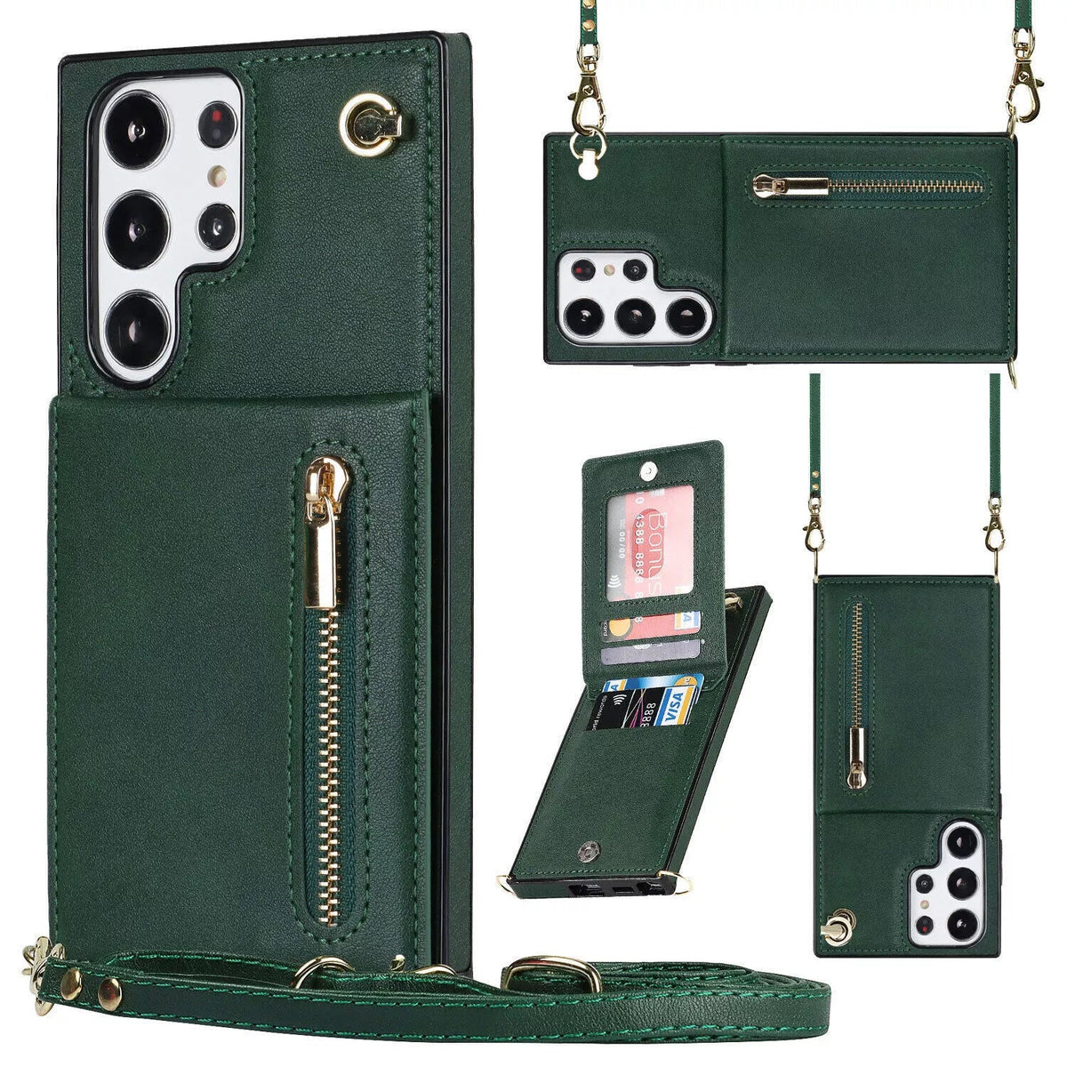 3in1 Phone Case with Card and Coin Pocket Crossbody Bag