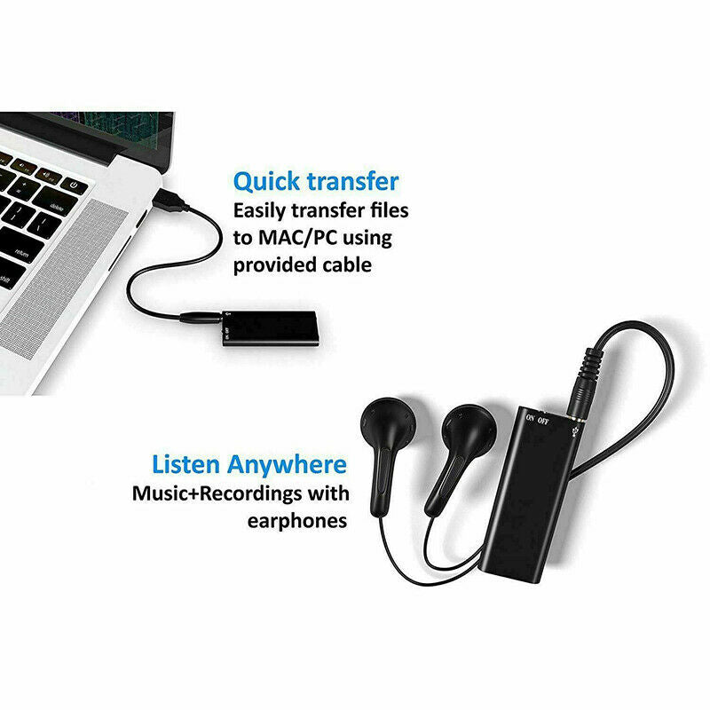 Mini Voice Recorder – Mini Audio Recorder – Mini Recording Device – Smallest Hidden Audio Recorder