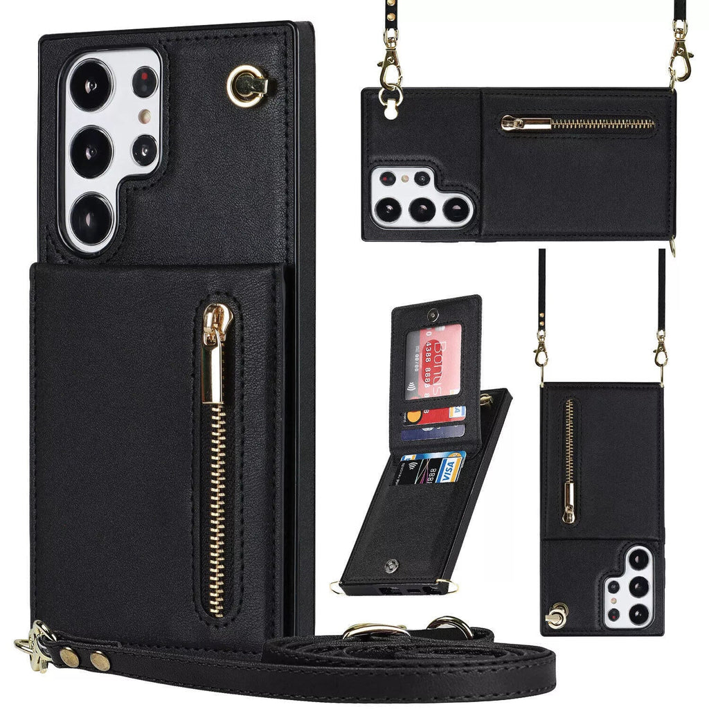 3in1 Phone Case with Card and Coin Pocket Crossbody Bag