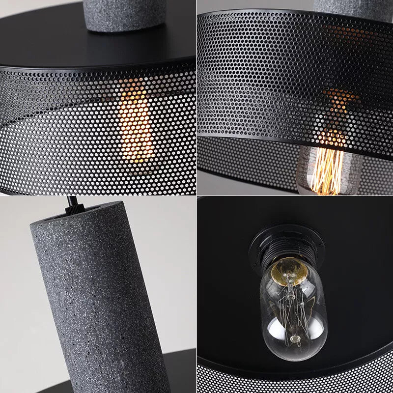 Betono_B | Industrial LED pendant light – Concrete & Iron
