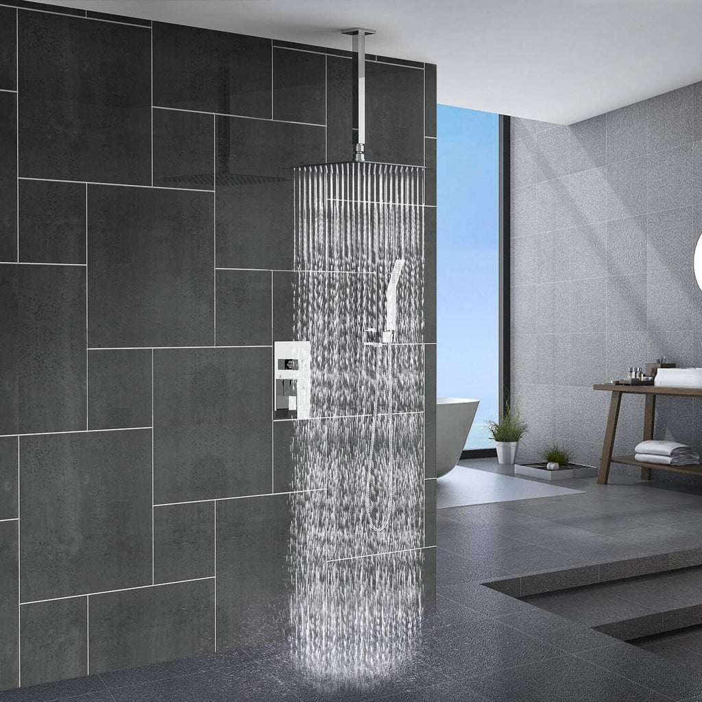 Wall-mounted rain shower ultra-slim