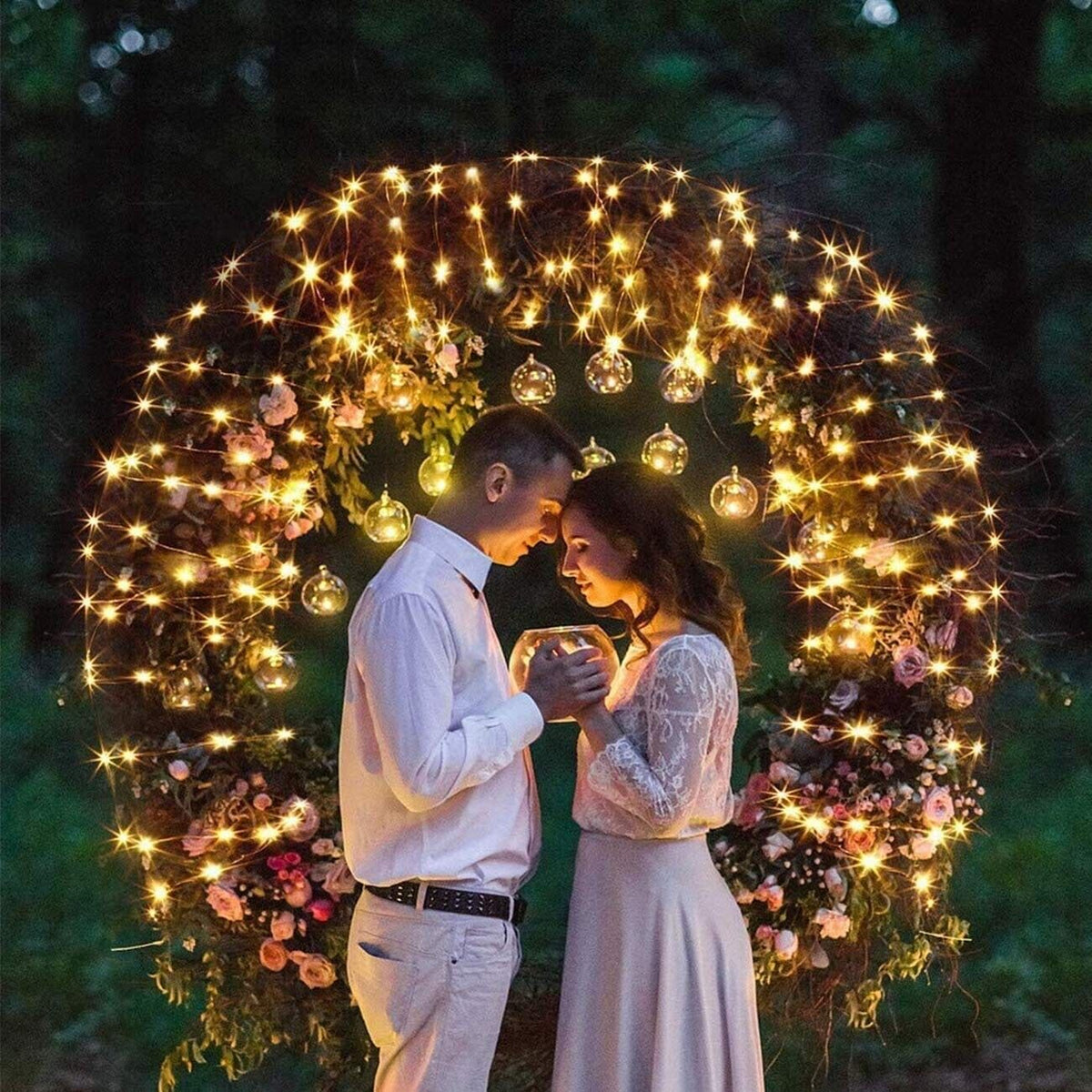 Royelux Solar String Lights Fairy Lights - Waterproof Outdoor LED