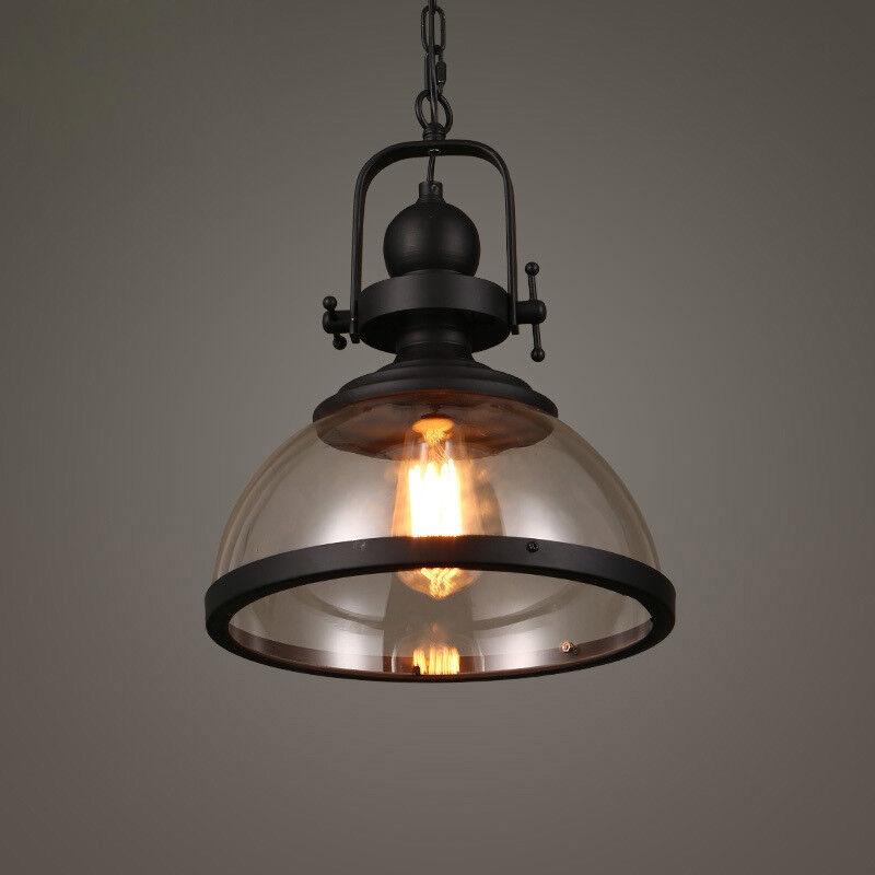 Antique Glass Iron Retro Industrial Chandelier Pendant Ceiling Lights