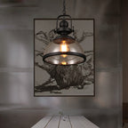 Antique Glass Iron Retro Industrial Chandelier Pendant Ceiling Lights