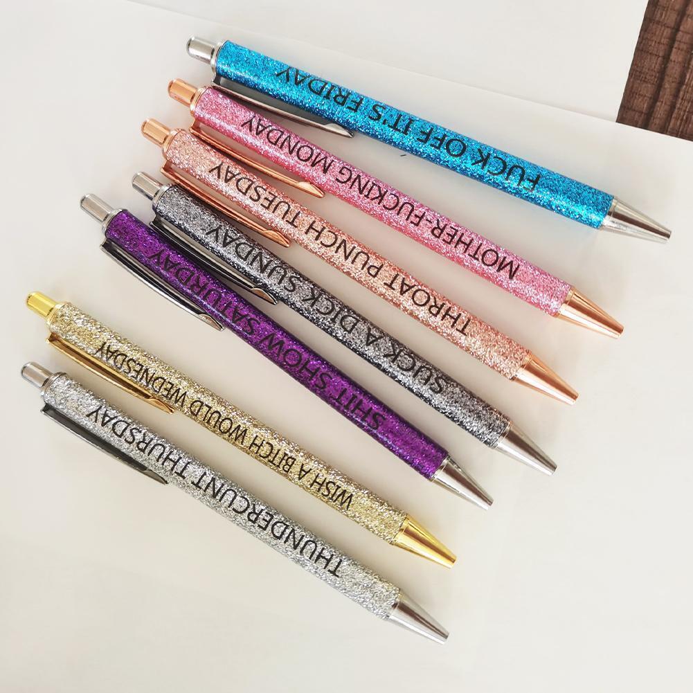 Swear Word Daily Pen Set (7cs* Funny Pens)