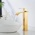 Vanity faucet waterfall faucet brass vanity faucet mixer tap