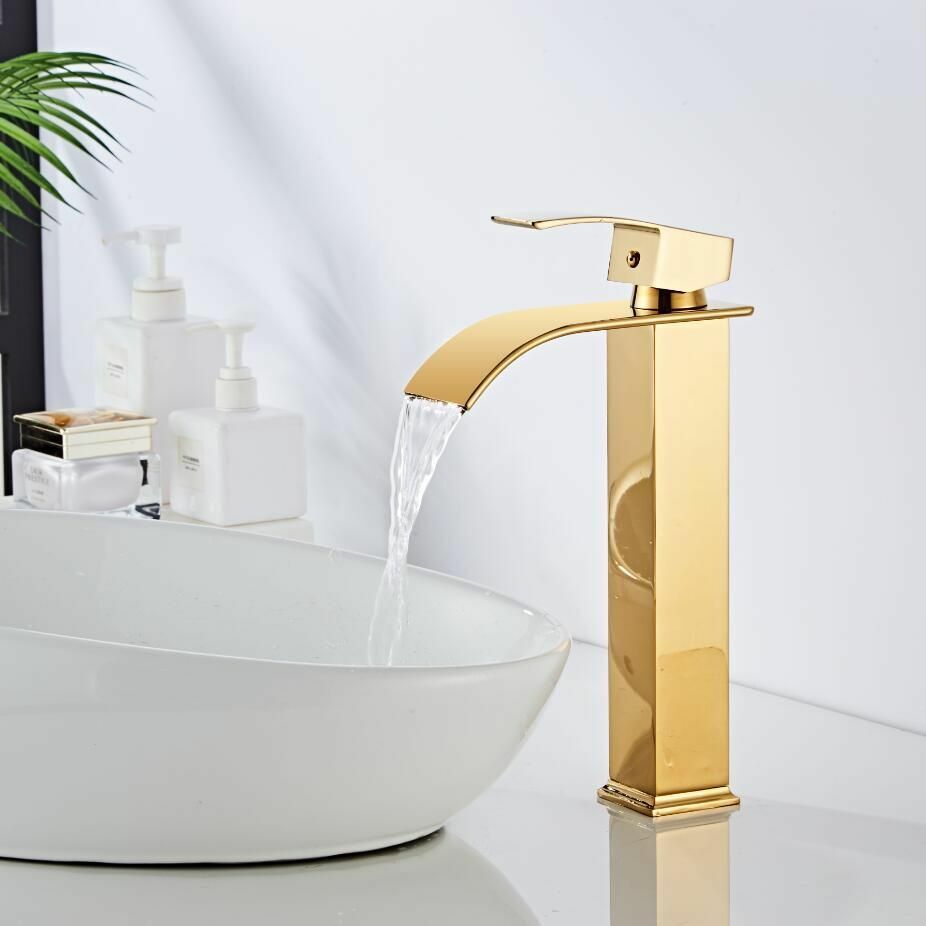 Vanity faucet waterfall faucet brass vanity faucet mixer tap