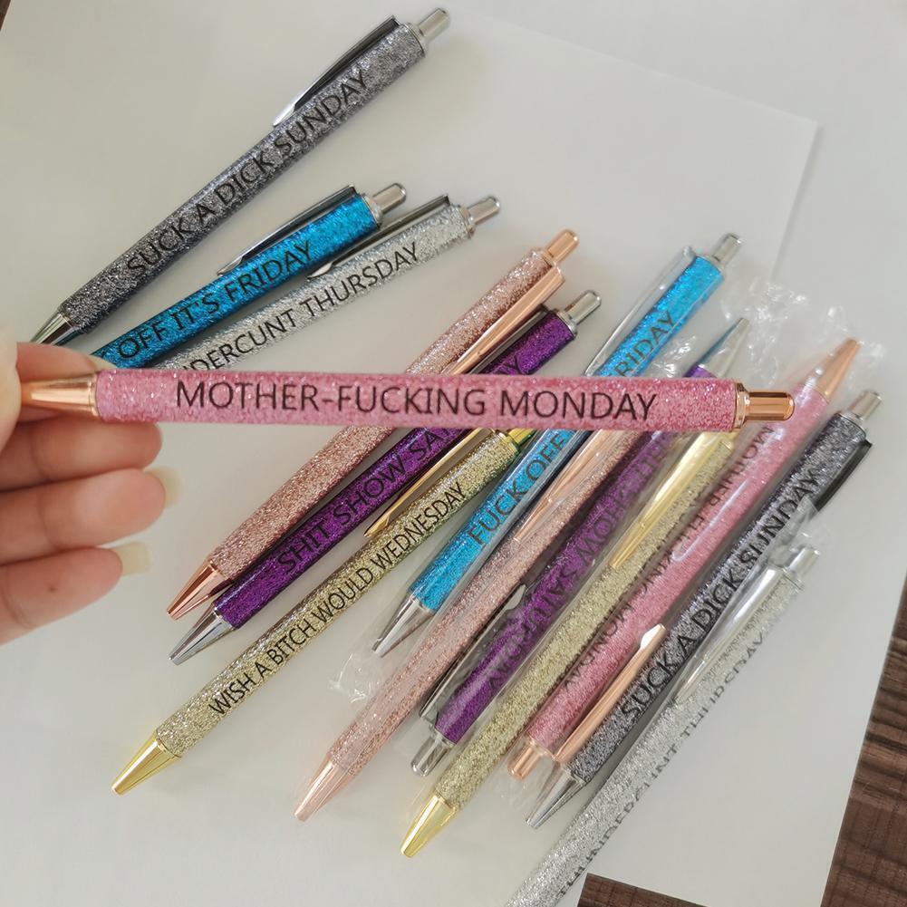 Swear Word Daily Pen Set (7cs* Funny Pens)