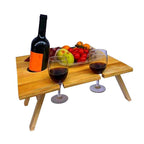 Mobile Wooden Wine Rack with Top
