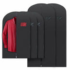 5 Premium Garment Bags - With Clear Window, Water-Resistant - 40"/54" inches