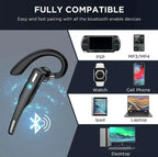 Skywave™ | Trucker Dual Mic Wireless Bluetooth 5.1 Noise Cancelling Headset & Earbuds for Clear Communication & Hands-Free Use