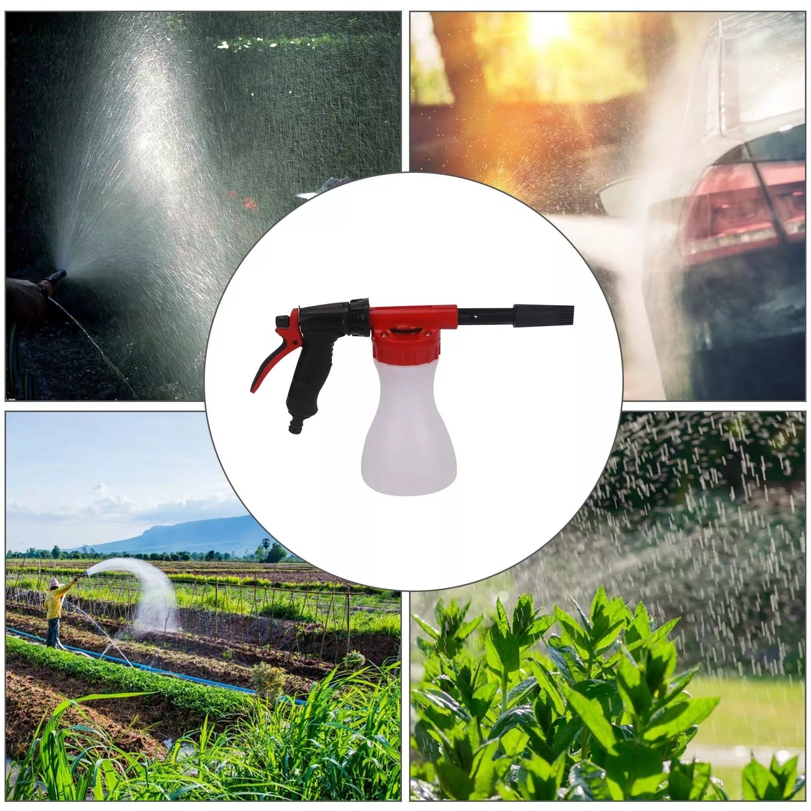Foam Sprayer with High-Pressure Nozzle – Efficient Cleaning Gun for Garden and Home