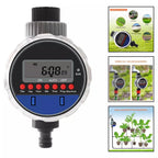 Digital irrigation clock with LCD display – Automatic garden irrigation for plants