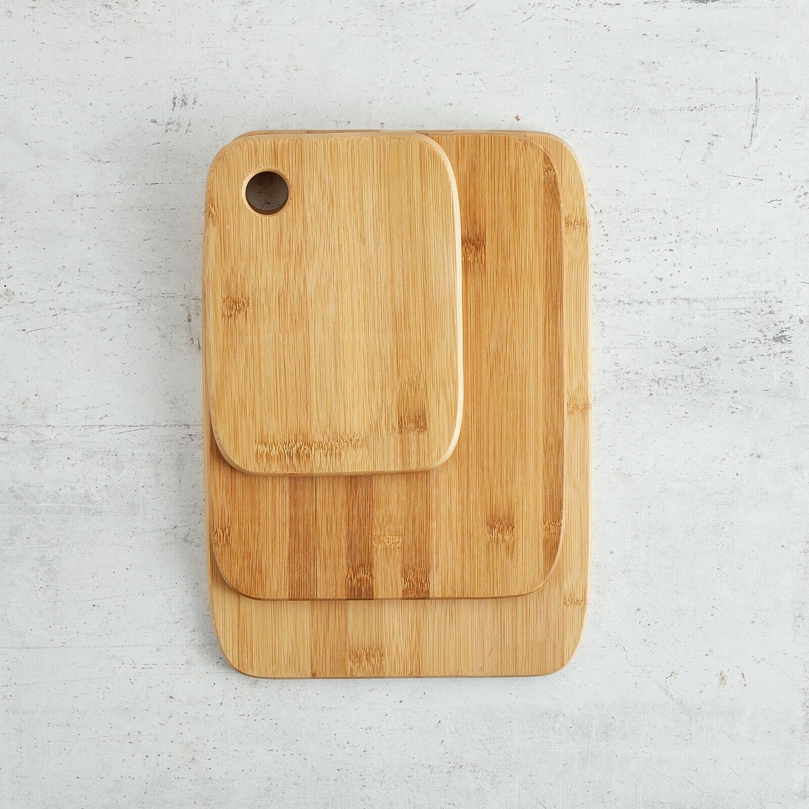 Bamboo Cutting Board Set – 3-Piece Sustainable Cutting Boards for Kitchen