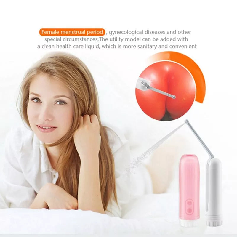Compact electric travel bidet