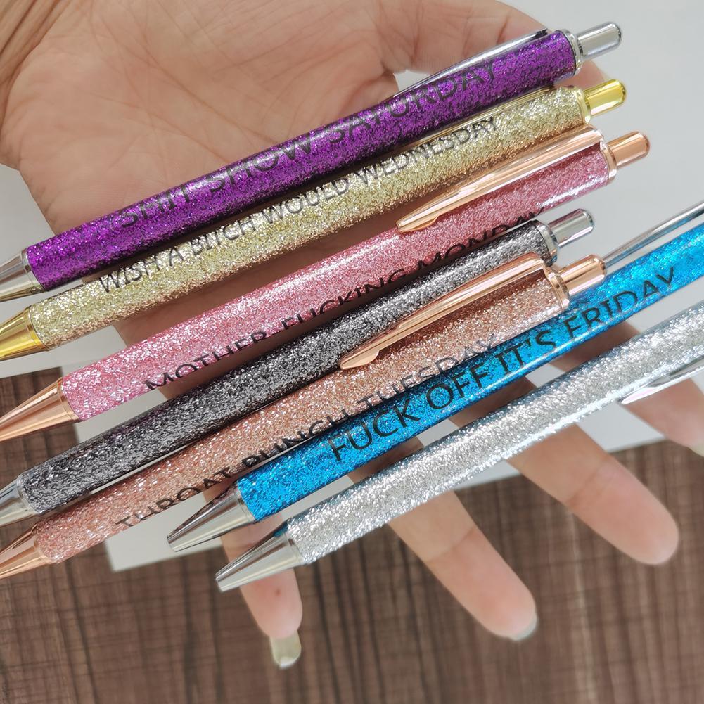 Swear Word Daily Pen Set (7cs* Funny Pens)