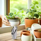 Stainless Steel Scoop for Potting Soil – Robust Planting Scoop for Garden and Balcony