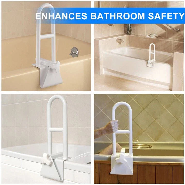 Bathtub grab bar for seniors and disabled persons