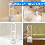 Bathtub grab bar for seniors and disabled persons