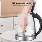 Electric Kettle | 1.8L, 3000W, Rapid Boil, Auto Shut-Off & Borosilicate Glass for Tea, Coffee & Instant Meals