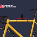 Folding Bike Wall Hook – Space-Saving Bike Hook with Protective Hooks