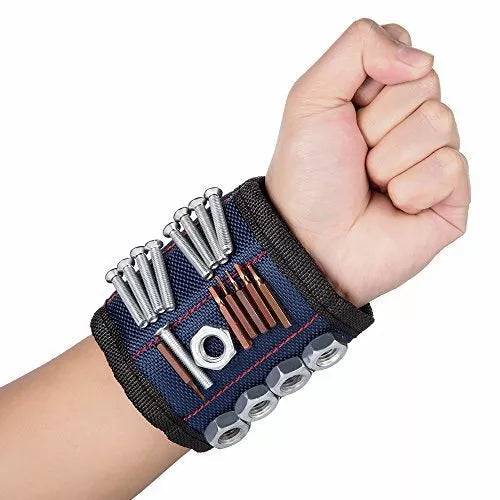 Magnetic Tool Holder Bracelet for Screws and Nails