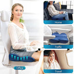 OrthoSeat Memory Foam Seat Cushion – Coccyx, Sciatica & Lower Back Pain Relief Pillow