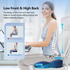 OrthoComfort Seat Cushion with Memory Foam and Ergonomic Shape