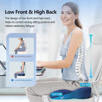 OrthoSeat Memory Foam Seat Cushion – Coccyx, Sciatica & Lower Back Pain Relief Pillow