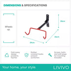 Folding Bike Wall Hook – Space-Saving Bike Hook with Protective Hooks