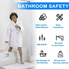 Bathtub grab bar for seniors and disabled persons