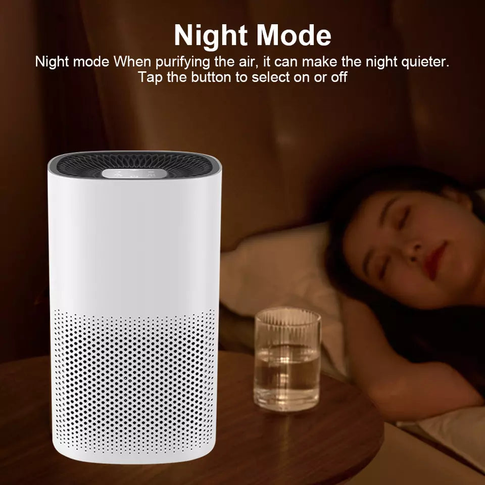 Compact Air Purifier | True HEPA Filter, Ultra-Quiet & Ideal for Small to Medium Rooms