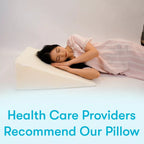 Large Triangle Wedge Pillow | Adjustable Foam for Acid Reflux, Back Pain & Post-Surgery Recovery